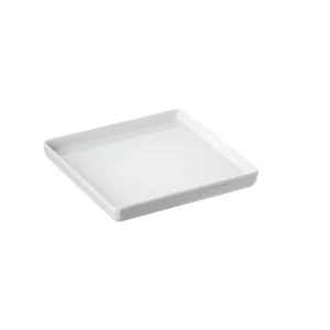 Piatto Quadrato Cm.12x12x1,3 Bianco
