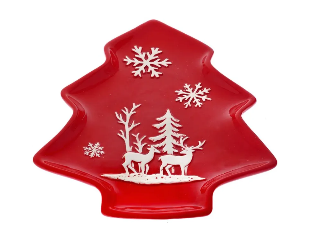Piatto Rosso Abete