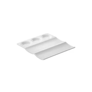 Piatto 3 Scomparti Rettangolare Cm.23x21x1,5h