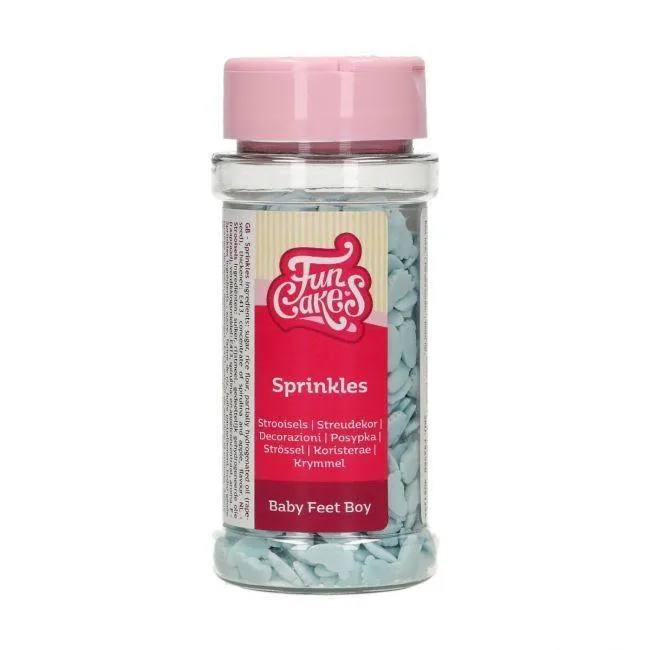 Piedini di zucchero per bambini - Blu 55g