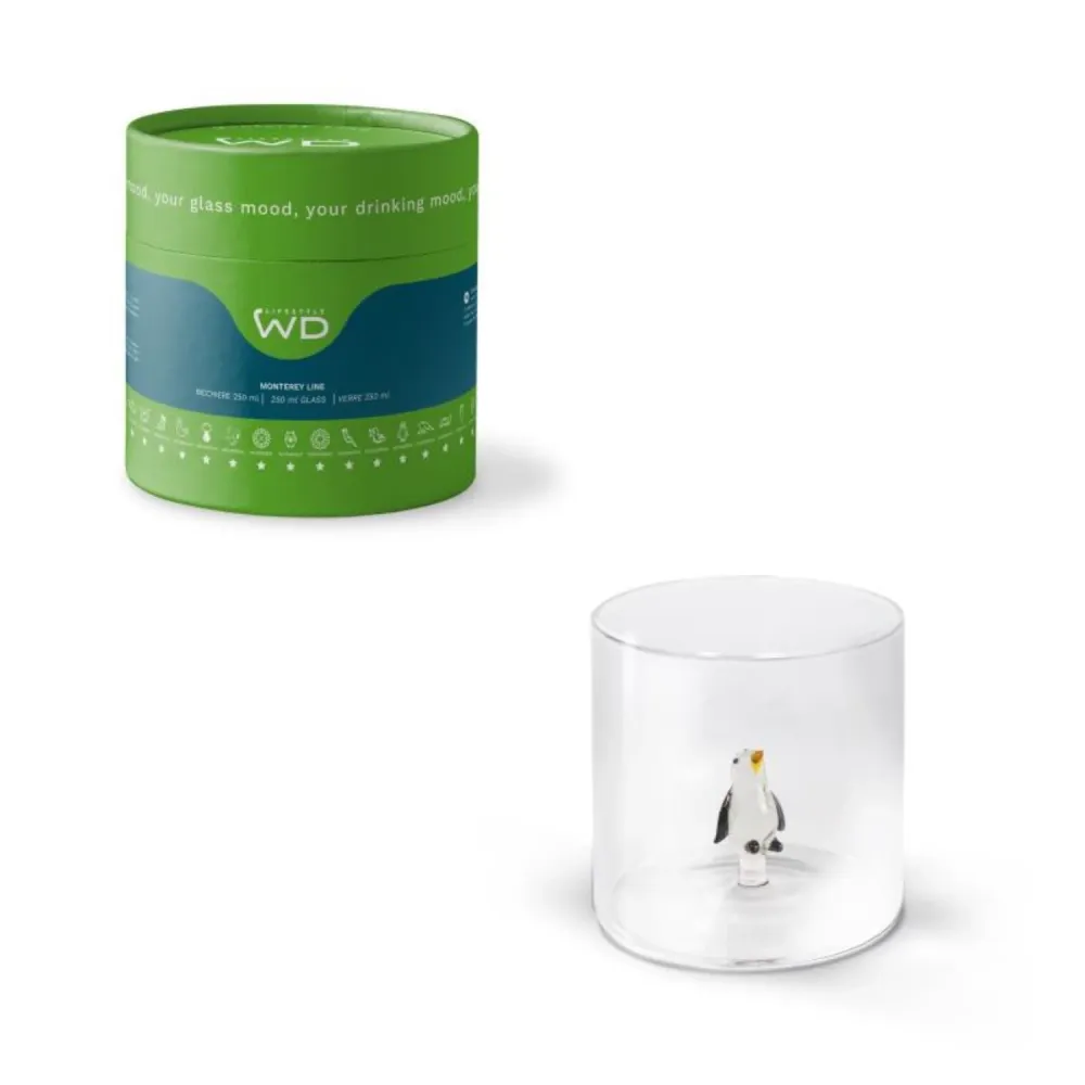 Pinguino vetro borosilicato da 250ml