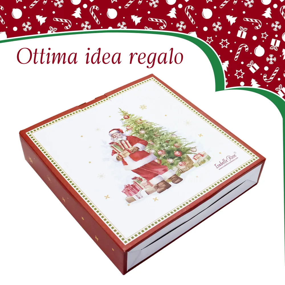 Pirofila natalizia vintage teglia da forno porcellana Decoro di Natale 6945