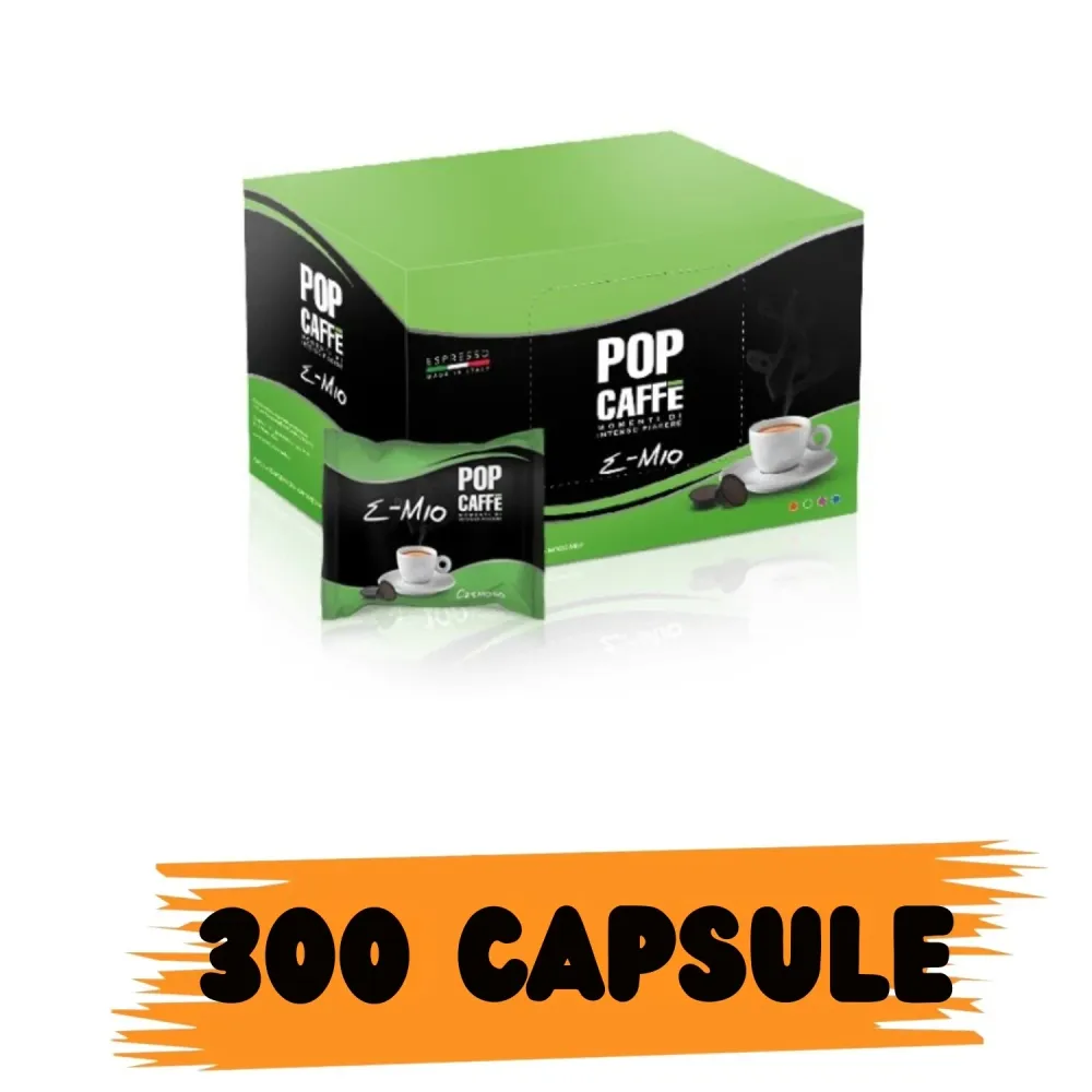 Pop Caffè E-mio Cremoso Box Capsule Comp. Modo Mio 300 capsule