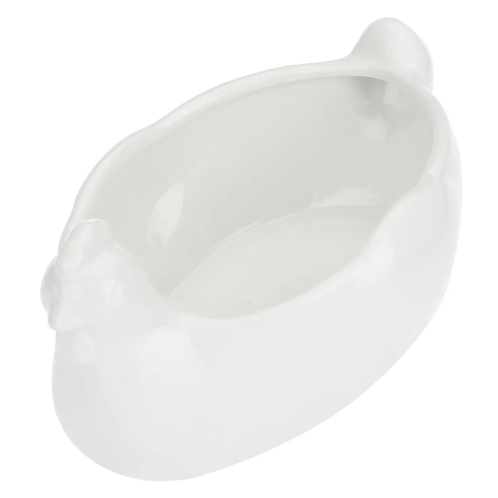 LA PORCELLANA BIANCA Fattoria Gallina Porta Uova 21,5x14cm Bianco Porcellana