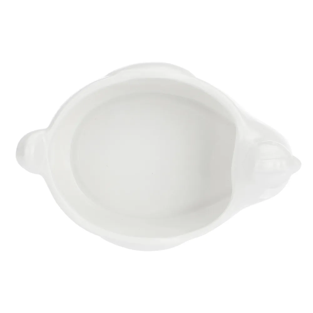 LA PORCELLANA BIANCA Fattoria Gallina Porta Uova 21,5x14cm Bianco Porcellana