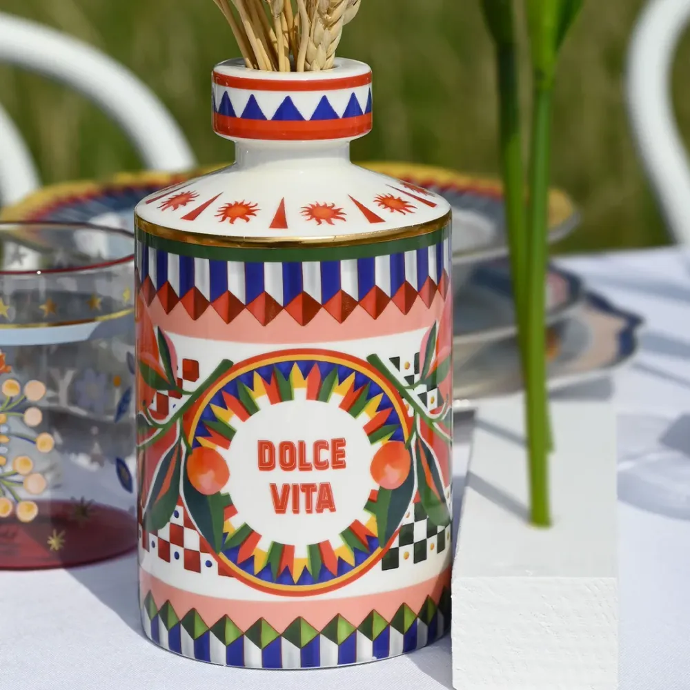 Bottiglia con sfera maxi - Dolce Vita Porcellana