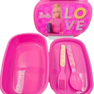 Porta Merenda Barbie con Posate Love