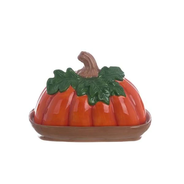 Portaburro ceramica forma di zucca Blanc Mariclò