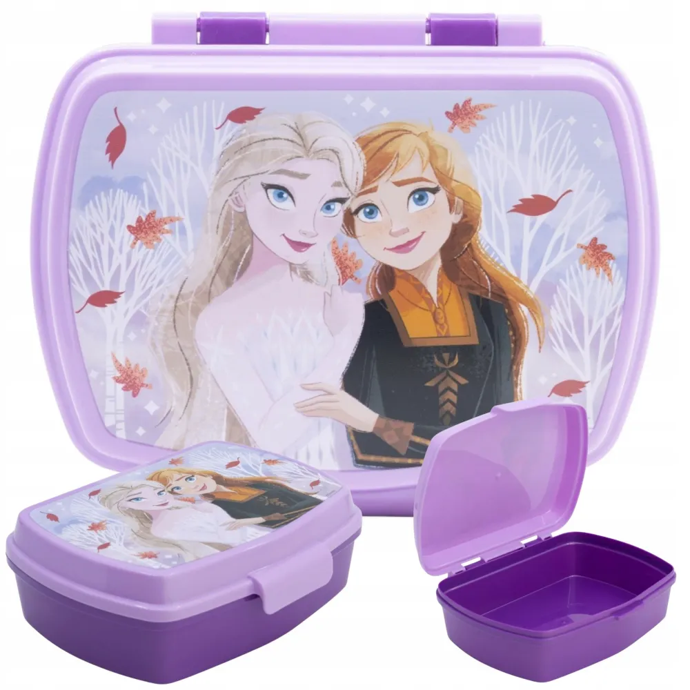 Portapranzo Frozen Disney PVC | Contenitore Sandwich per Bambine BPA Free | Elsa & Anna