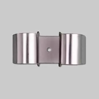 PORTASCOPA MOLLA ACCIAIO INOX 2 posti. Prezzo per Pezzo.
