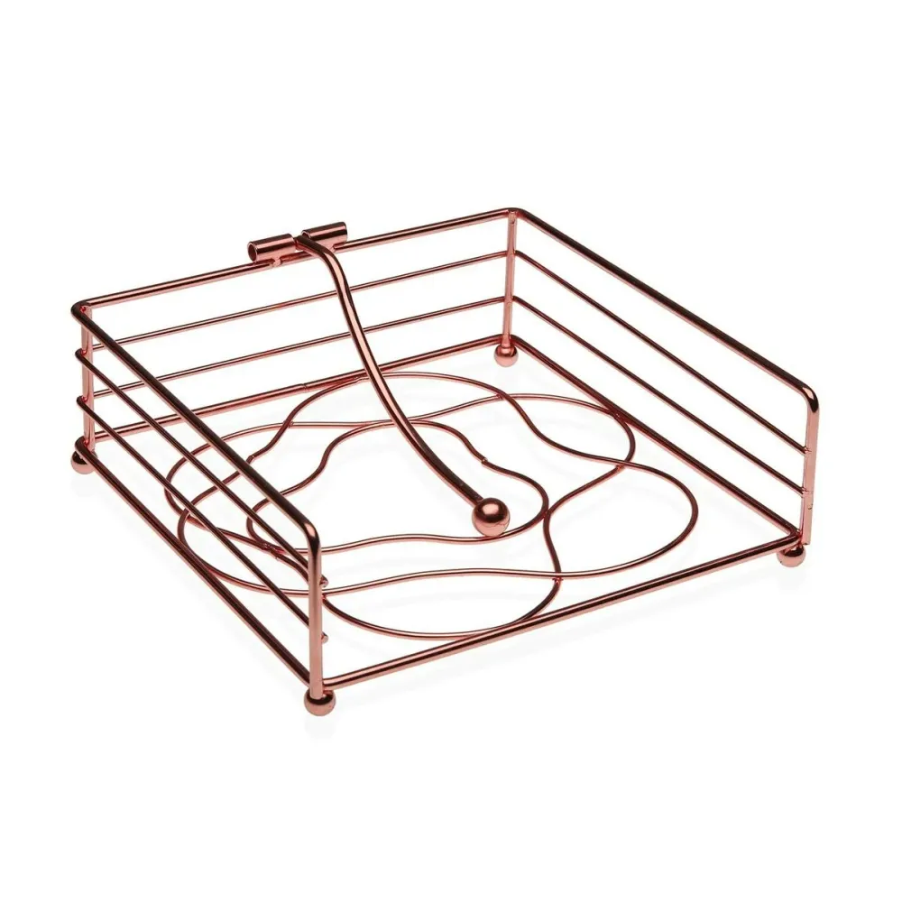 Portatovagliolo Versa Metallo Acciaio (18,5 x 6,8 x 18,5 cm)