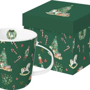 Ppd Tazza Heritage Christmas – 400 ml, Ø 9,8 cm, New Bone China, lavabile lavastoviglie, adatta al microonde
