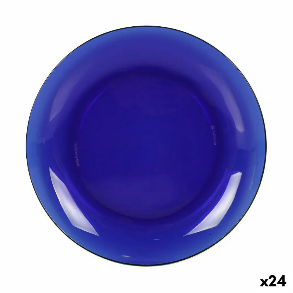 Prato de Jantar Duralex Lys Azul Ø 23 cm (24 Unidades)