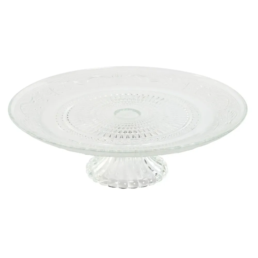 Prato de Jantar Home ESPRIT Transparente Cristal 29 x 29 x 9,2 cm
