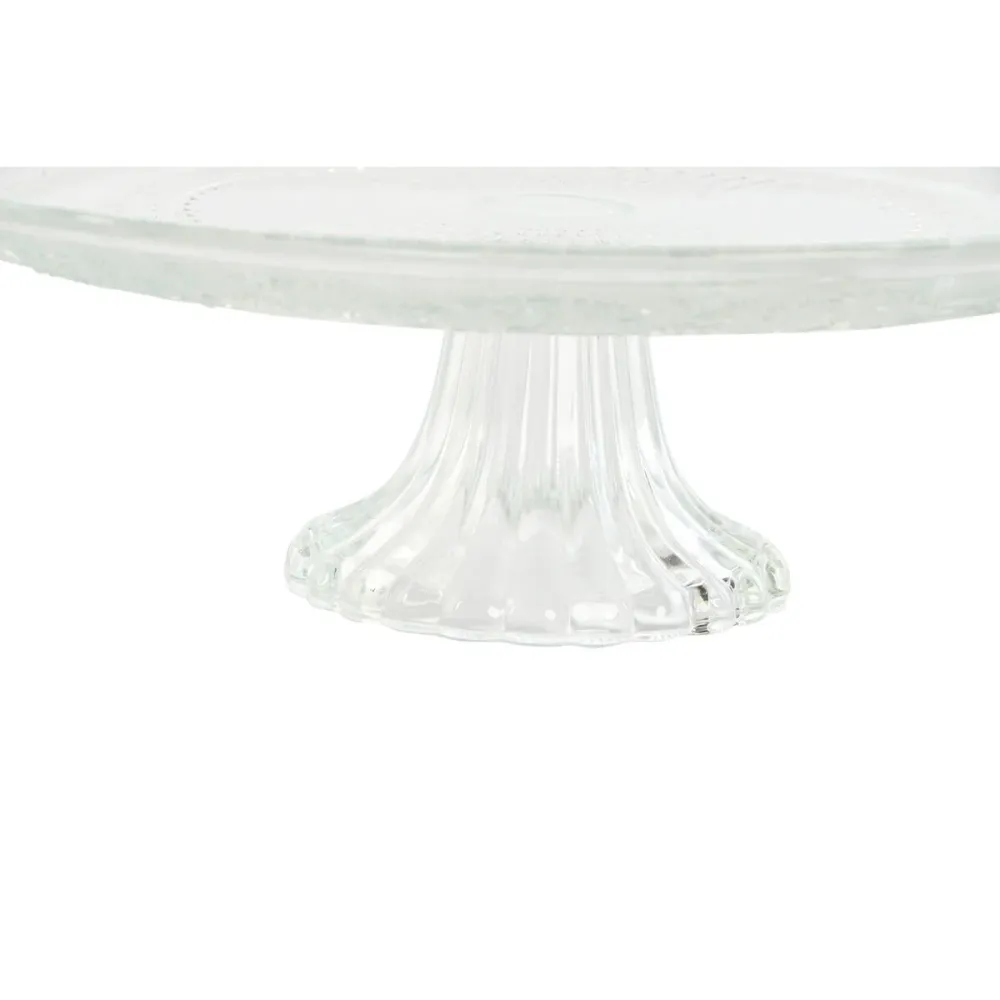 Prato de Jantar Home ESPRIT Transparente Cristal 29 x 29 x 9,2 cm