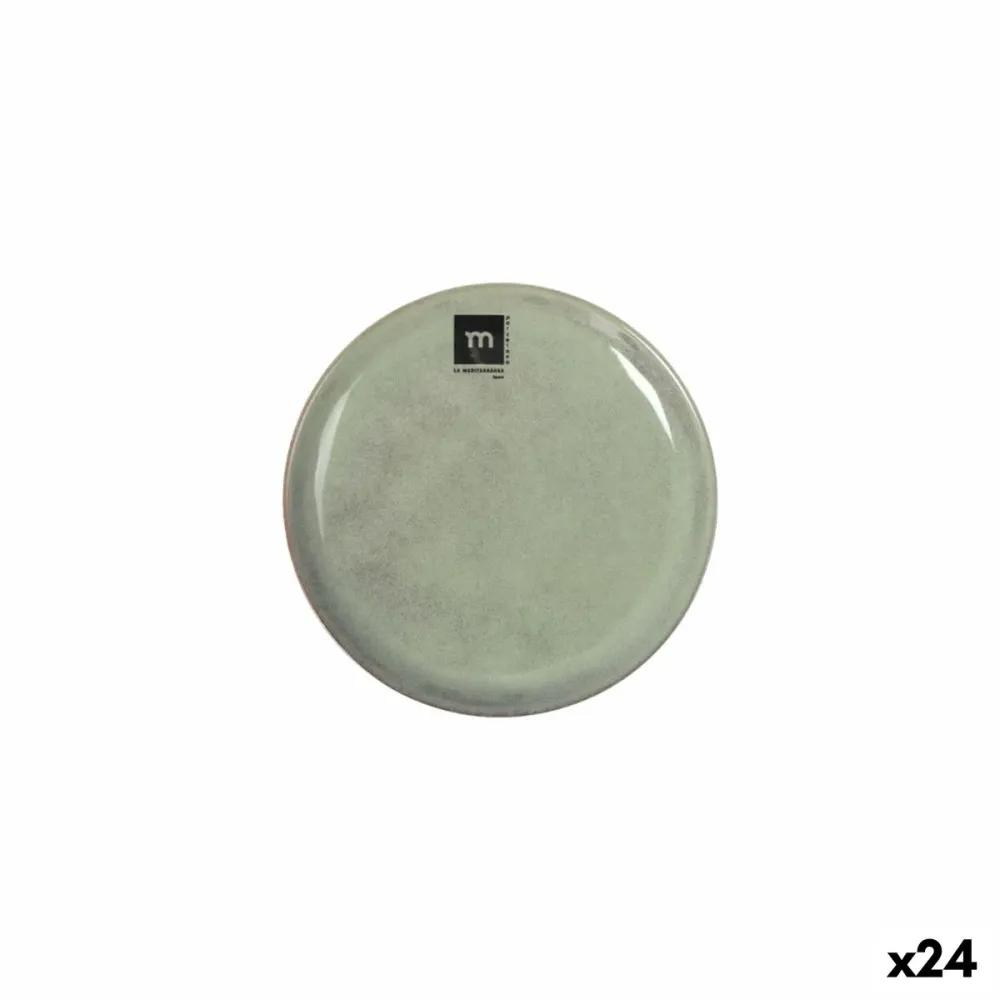 Prato de Jantar La Mediterránea Macarella green Ø 16 cm (24 Unidades)