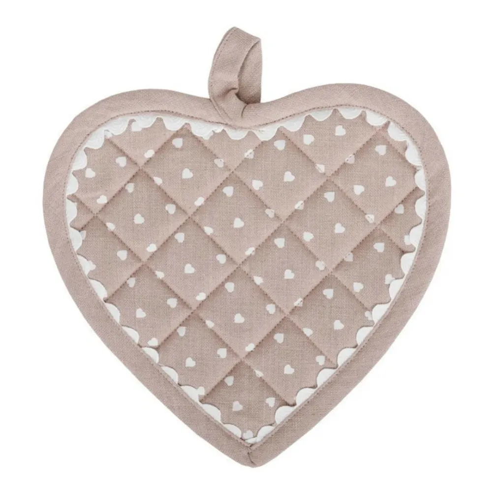 Presina cuore - cuoricini e merletto