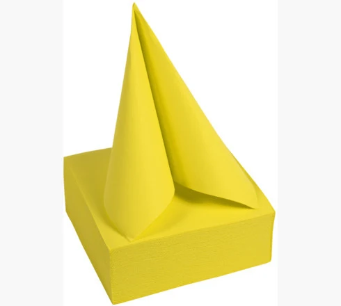 PRONAPPE Tovaglioli PRO nappe – giallo – 38 × 38 cm, 2 veli – 40 pezzi