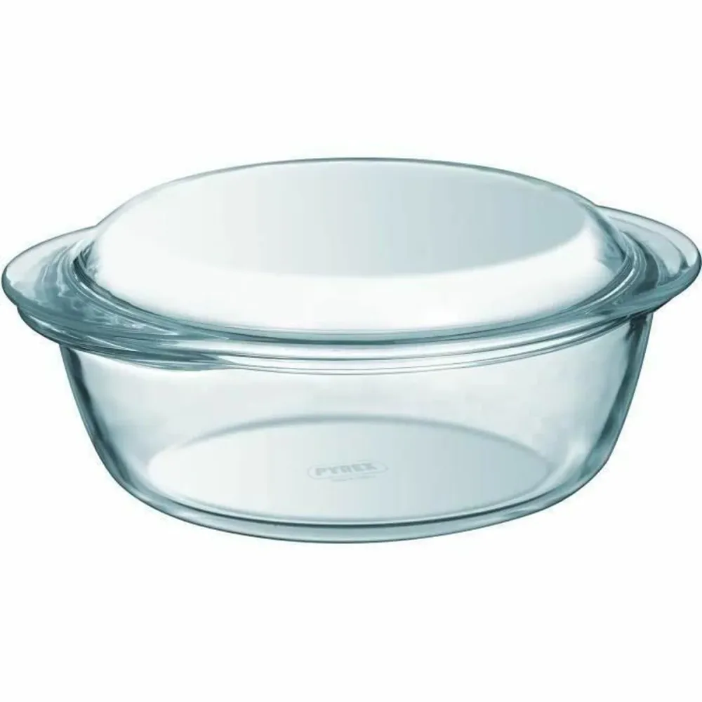 Casseruola con coperchio Pyrex 1,4 L 18 x 9 x 21 cm Bianco Trasparente Vetro