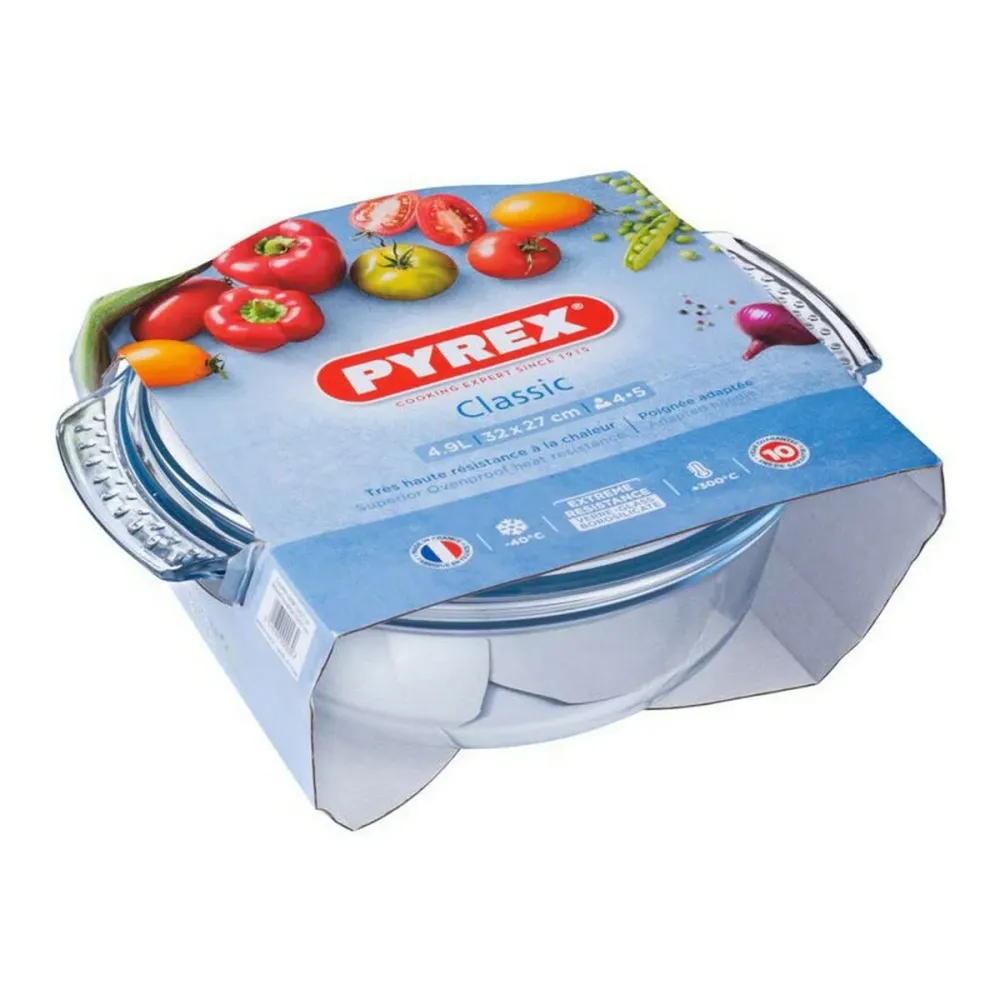 Casseruola con coperchio vetro Pyrex 118A000/5043 Trasparente Vetro