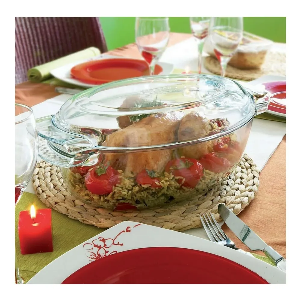 Pirofila da Forno Pyrex 1040712 Bianco Trasparente Vetro Temperato 6 L 4,5 g 4,5 L