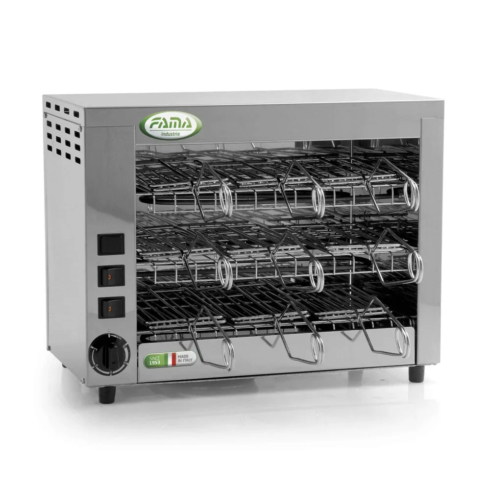 Q18 fornetto acciaio inox 9 pinze Fama