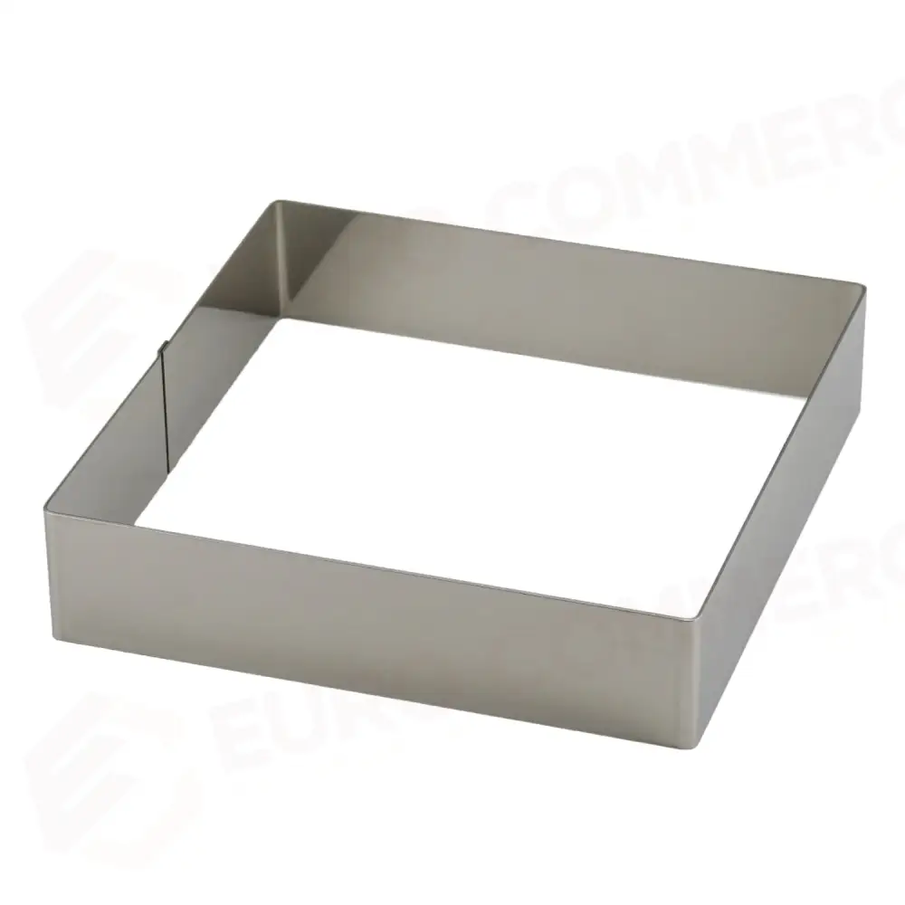 QUADRATO INOX LATO 20 H.4 CM - 705420 - PIAZZA