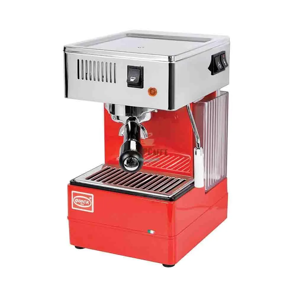 QuickMill 820 Rosso e Macina Caffè Eureka Specialita