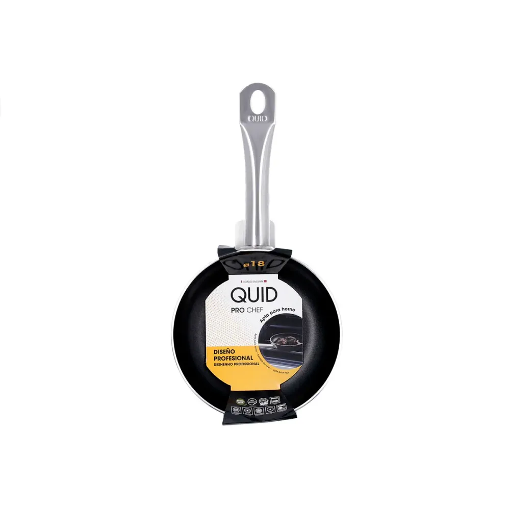 Padella Quid Pro Chef Nero Metallo Ø 18 cm (6 Unità)