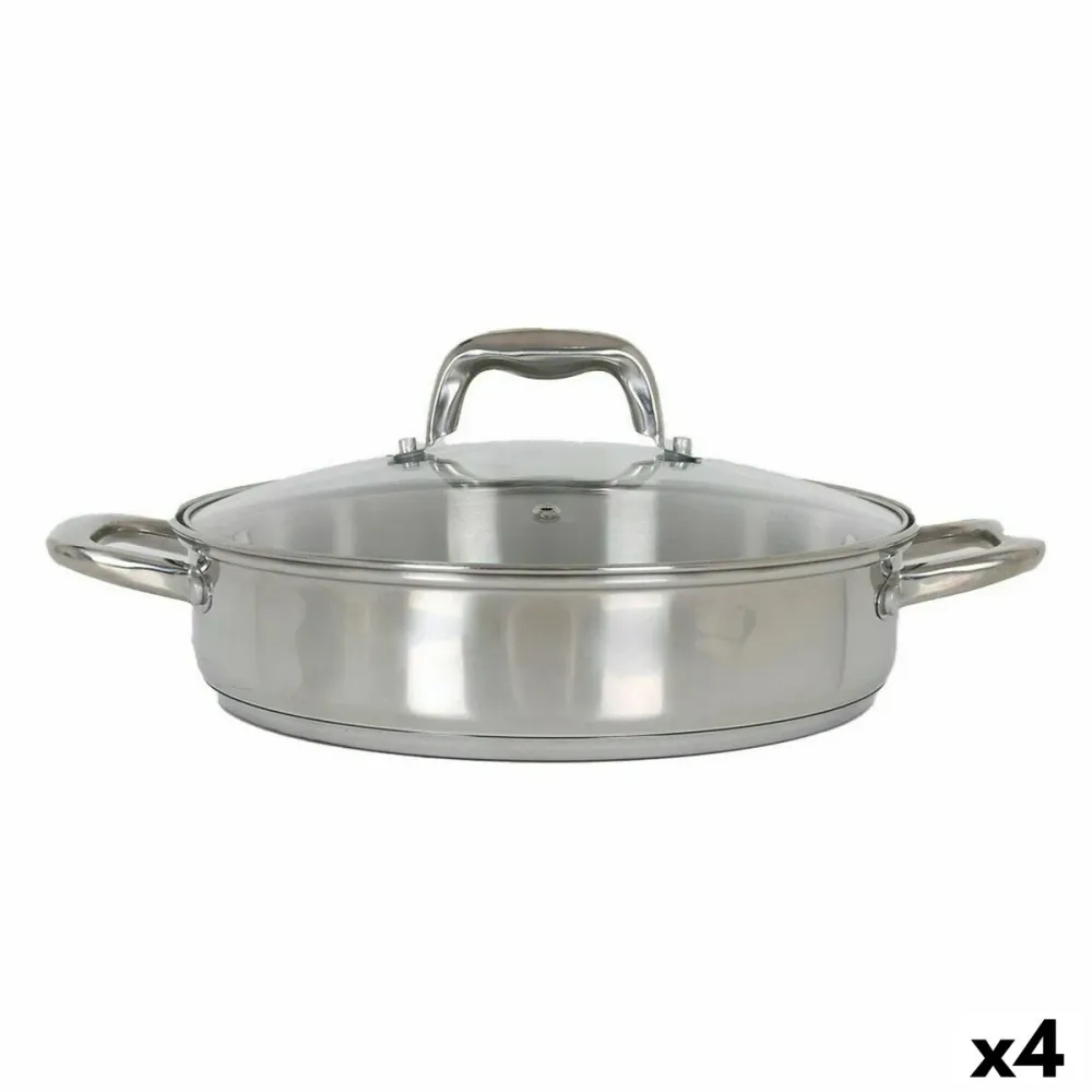 Casseruola con coperchio vetro Quttin 4,3 L (4 Unità)