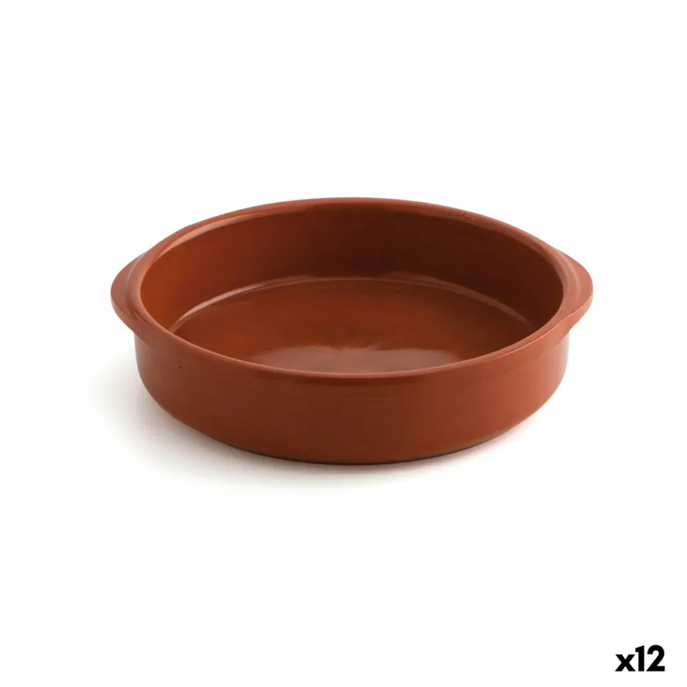 Teglia Raimundo Barro Profesional Marrone Ceramica Ø 22 cm (12 Unità)