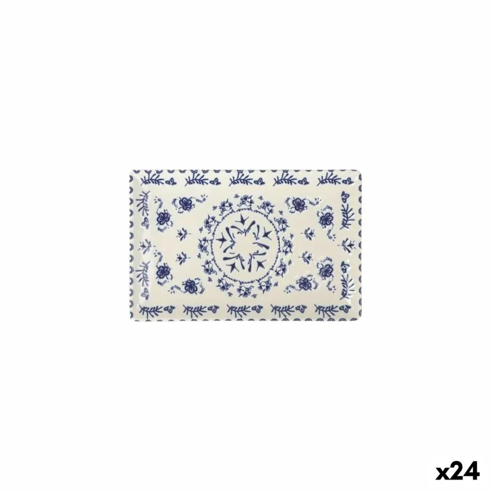 Recipiente de Cozinha La Mediterránea Blur Retangular 20 x 13 x 2 cm (24 Unidades)