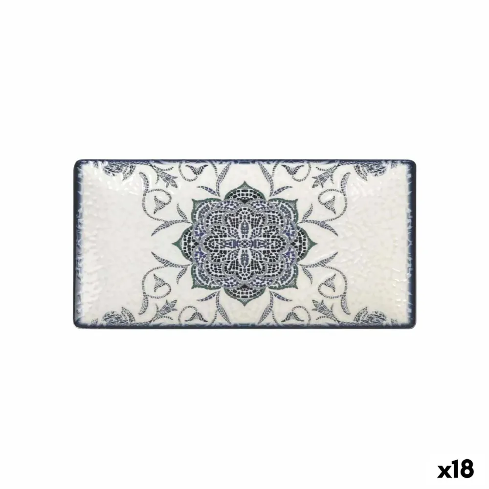 Recipiente de Cozinha La Mediterránea Rosetta Retangular 30 x 15 x 2 cm (18 Unidades)