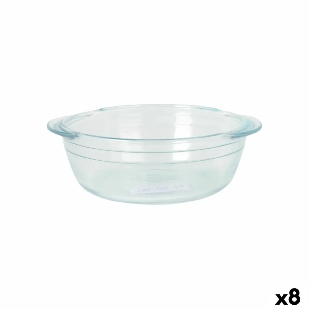 Recipiente de Cozinha Quttin Quttin Vidro 1 L 20 cm (8 Unidades)