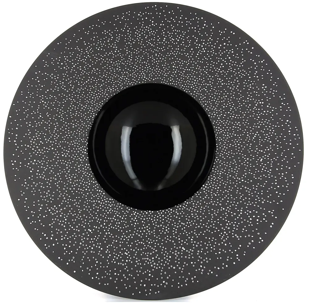 REVOL SPHERE Plate 30 Cl, H: 5 cm, Ø 30 cm, costellazione nera RE650354