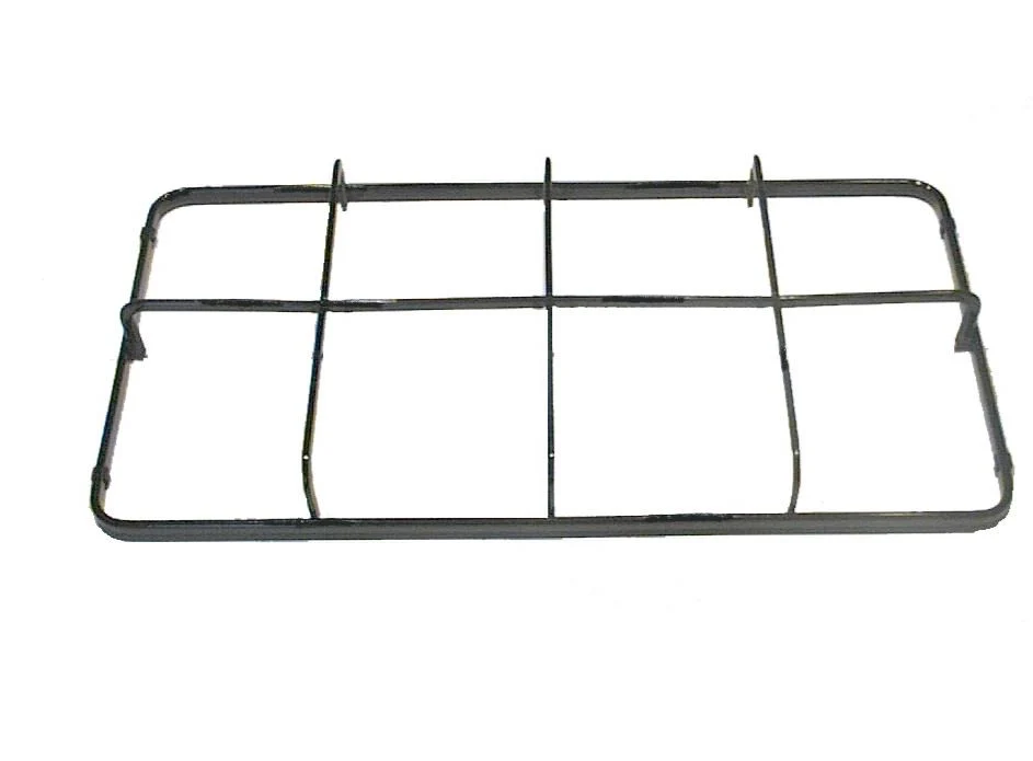 REX CUCINA GAS GRIGLIA 2F SMALTATA NERA MM 452 x 230- P 4478