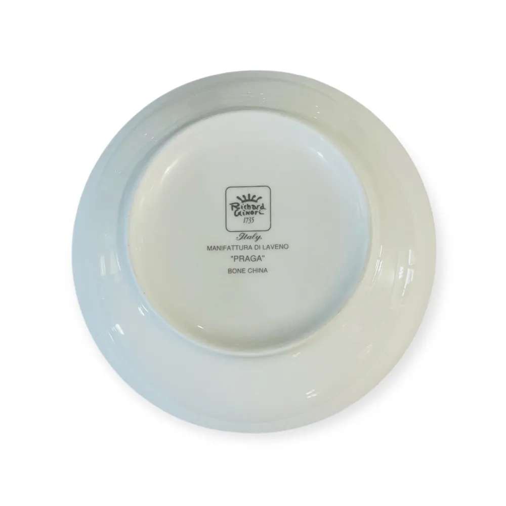 Set 6 coppette Praga filo platino porcellana bone china Richard Ginori