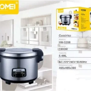 Roisottiera Cuoci Riso Automatico Acciaio Cuociriso 5.6lt 1900w Cottura Vapore
