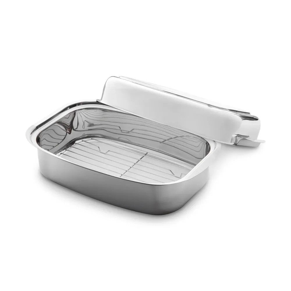 Rotamante acciaio inossidabile da 3 1 36 x 24 x 9,6 cm (7,2 L) con coperchio inclusa la ruggine rimovibile