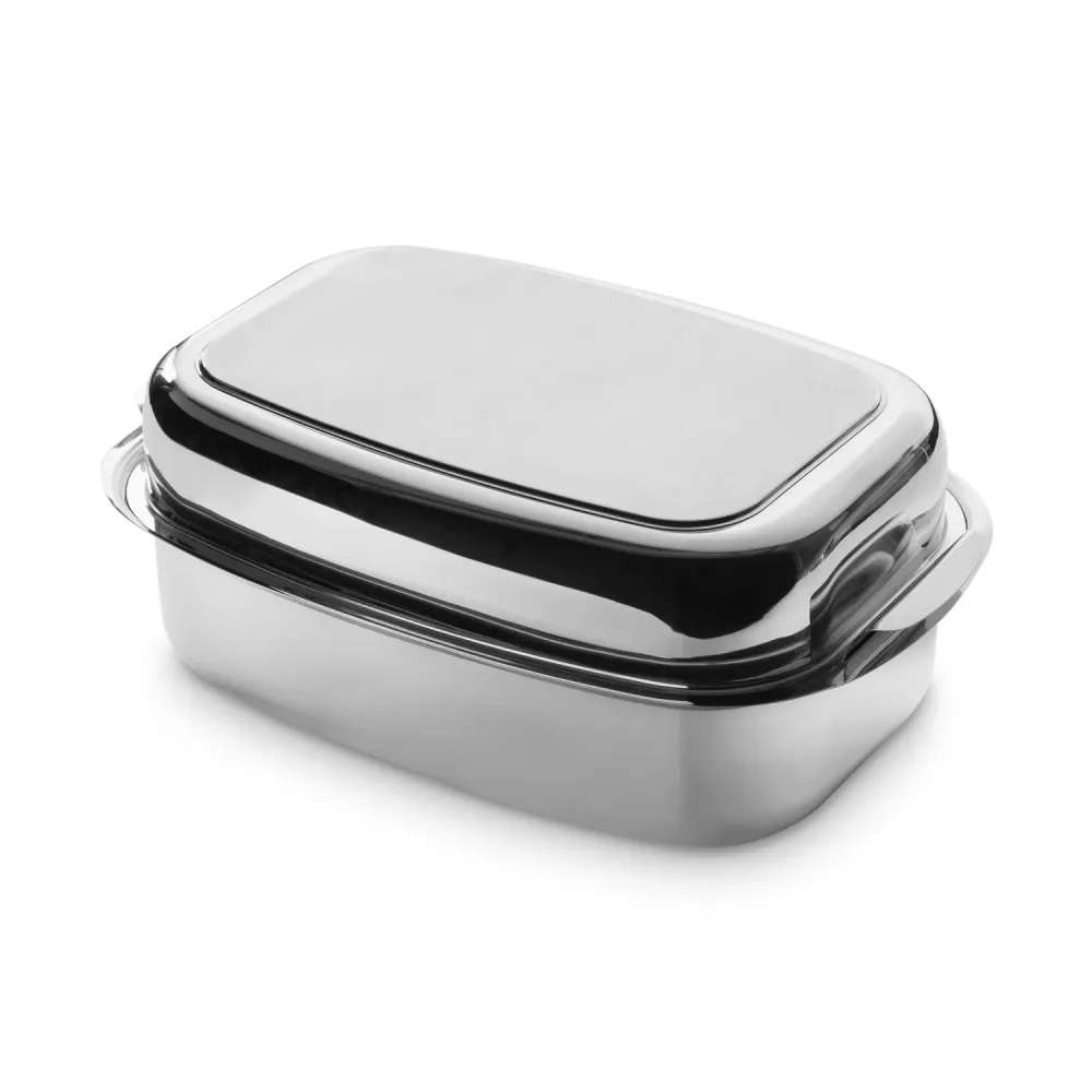 Rotamante acciaio inossidabile da 3 1 36 x 24 x 9,6 cm (7,2 L) con coperchio inclusa la ruggine rimovibile
