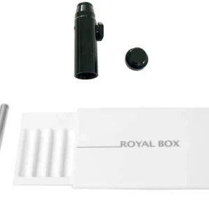 Royal Box con tubo integrato – Compatto, Elegante & Versatile (Bianco)
