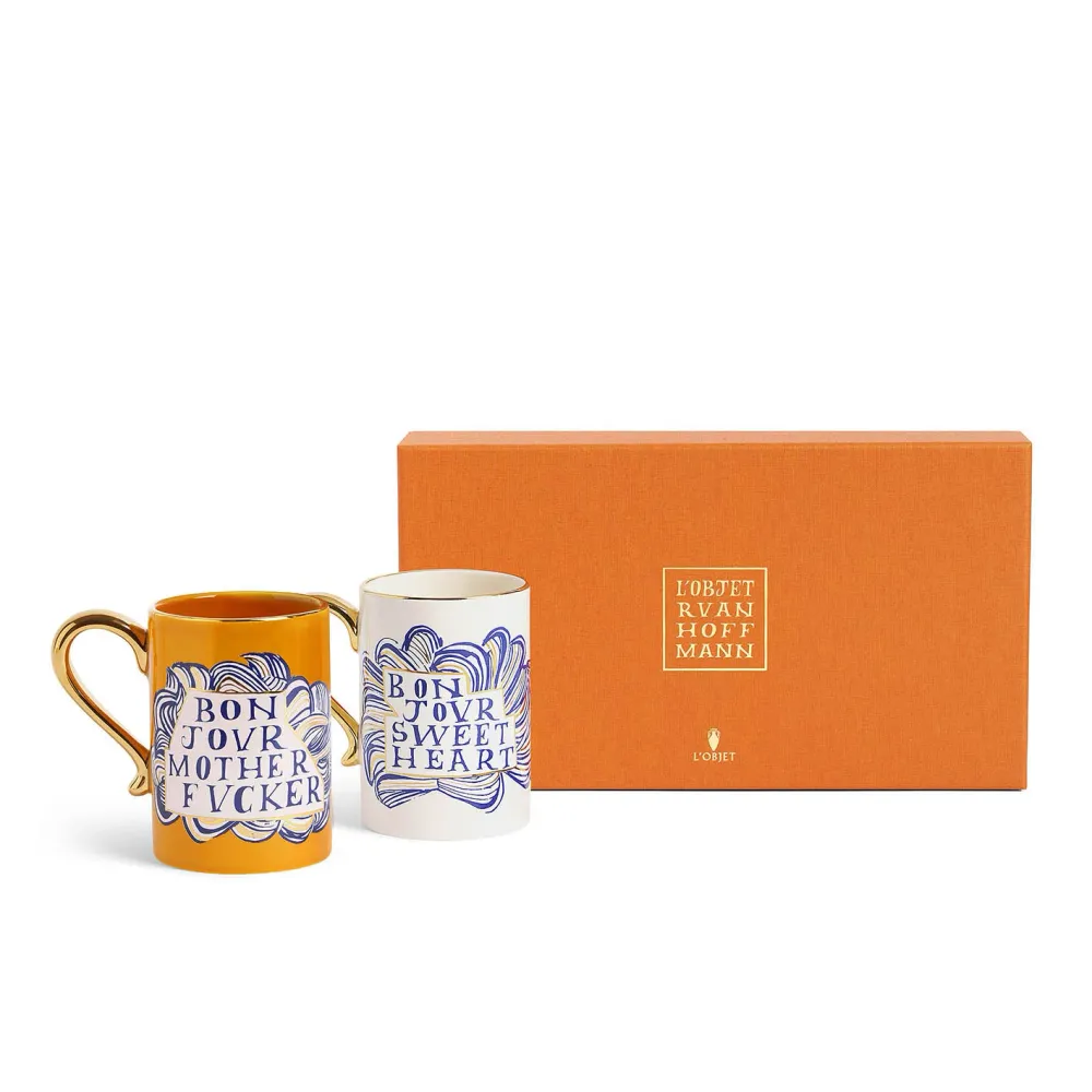 Ruan Hoffman Sweet Heart + Mother Fucker Mugs (Set di 2) - L'Objet