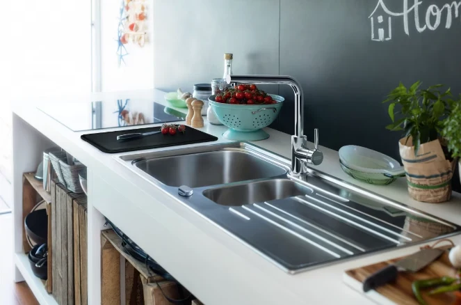 Rubinetto Cucina Lina L Girevole Cromo Franke 115.0693.230