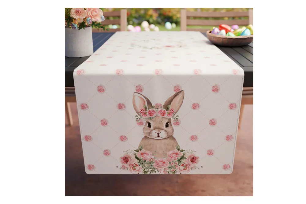 Runner pasquale microfibra Pink Rabbit misura 40x140