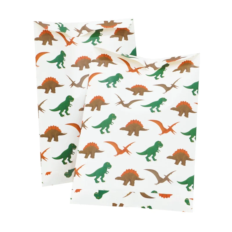 8 Sacchetti carta - Dinosauri