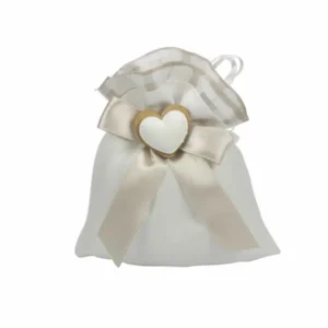 Sacchetto c/cuore e fiocco* beige a2641-23
