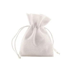 Sacchetto juta bianco 9,5x13 ck7022/b