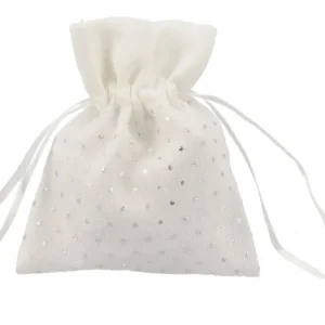Sacchetto pois lame argento a2646-arg