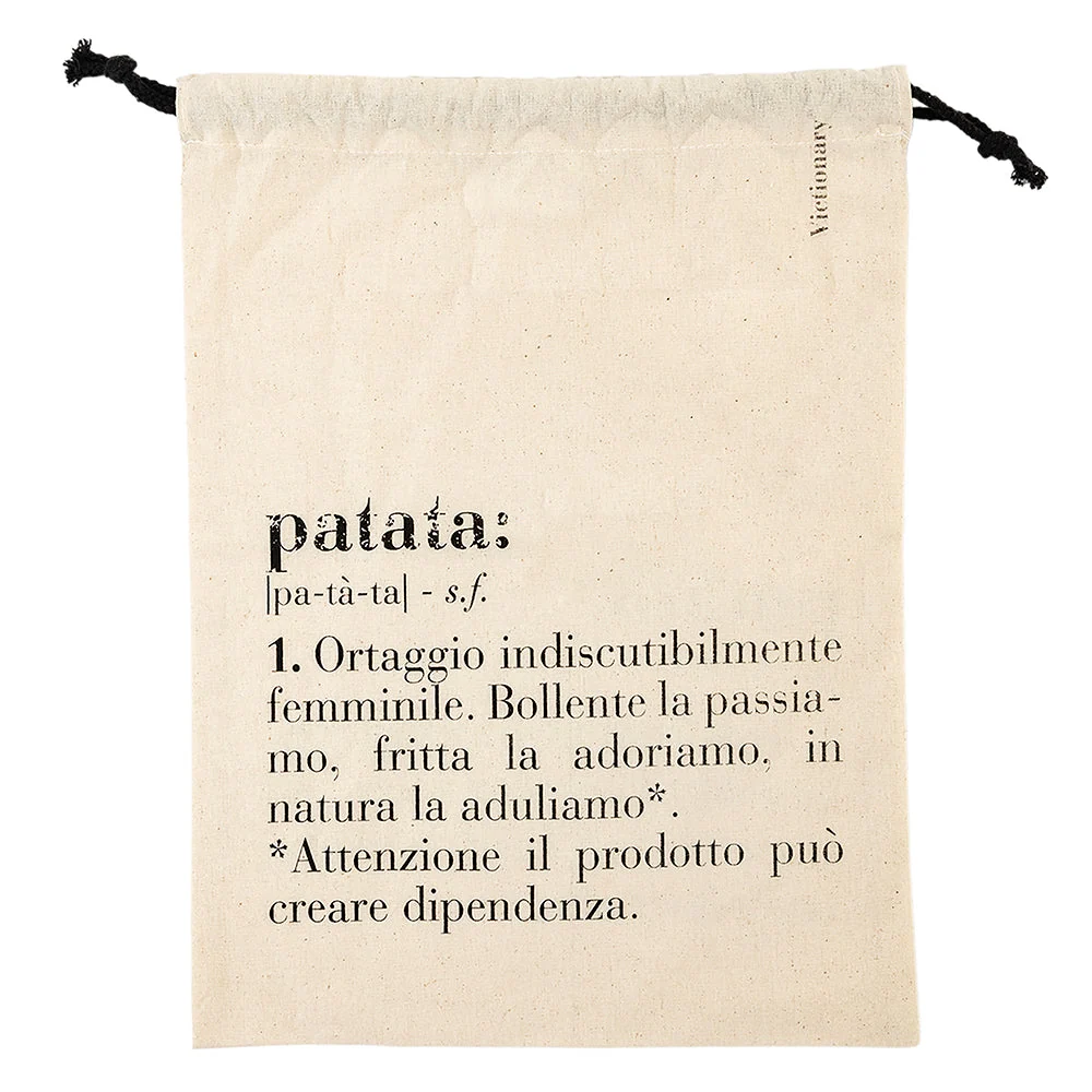 Sacchetto potato/patata 40x30 cm Cotone VdE Tivoli 1996 Beige