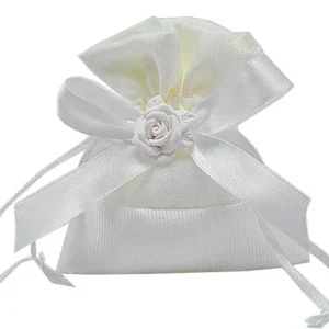 Sacchetto raso bianco 9x11cm 4430